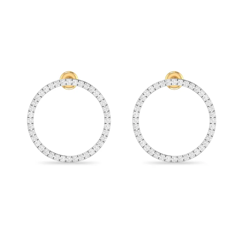 Alaina Diamond Hoop Earrings By Diamondiary