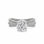 Freda solitaire diamond ring by Diamondiary