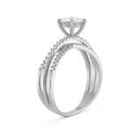 Freda solitaire diamond ring by Diamondiary