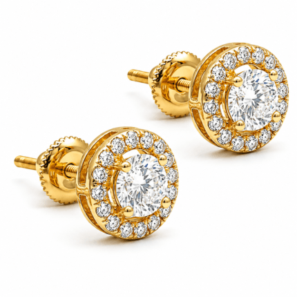 Kiara Lab Grown Solitaire Earrings By Diamondiary