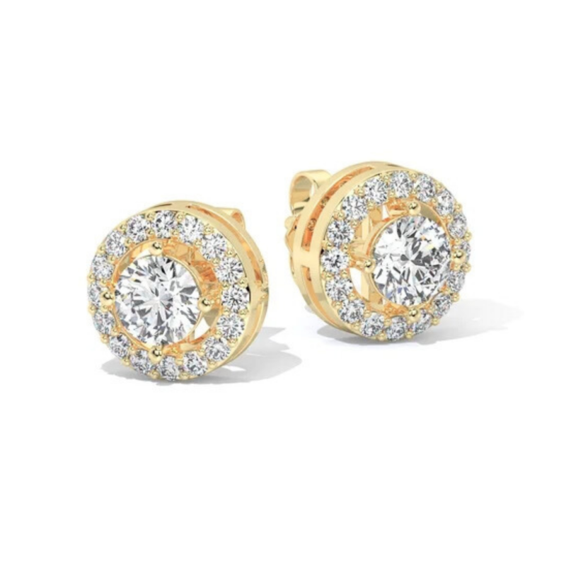 Kiara Lab Grown Solitaire Earrings By Diamondiary