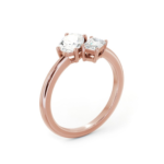 Toi et Moi Lab Grown Diamond Solitaire Ring By Diamondiary