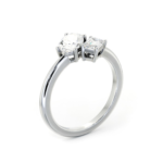 Toi et Moi Lab Grown Diamond Solitaire Ring By Diamondiary