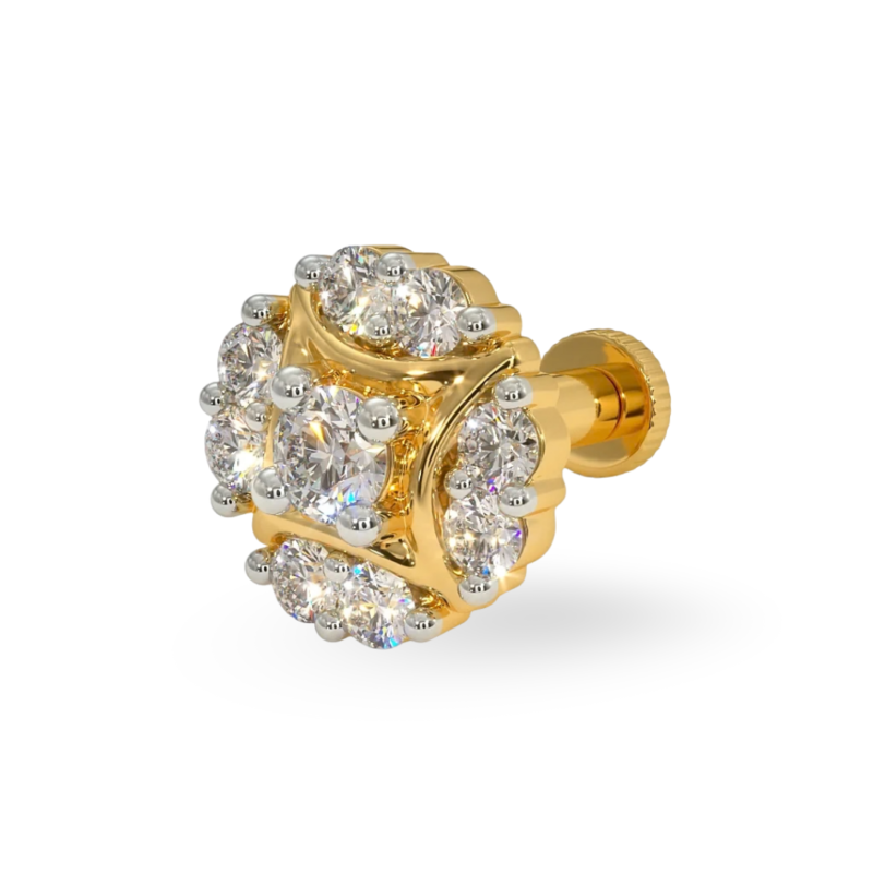 Tori Lab Grown Diamond Nose Screw By Diamondiary