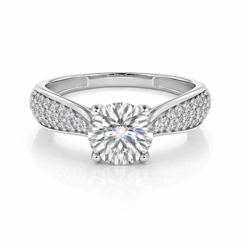 Georgia Lab Grown Solitaire Diamond Ring By Diamondiary