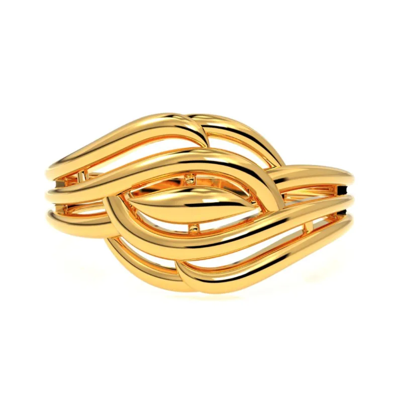 Aadhya Ladies Gold Ring By Diamondiary