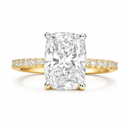 Aster Cushion Long Solitaire Diamond Ring By Diamondiary