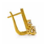 Kamrie Solitaire Hoop Earrings By Diamondiary