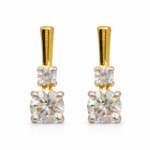 Kamrie Solitaire Hoop Earrings By Diamondiary