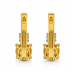 Kamrie Solitaire Hoop Earrings By Diamondiary