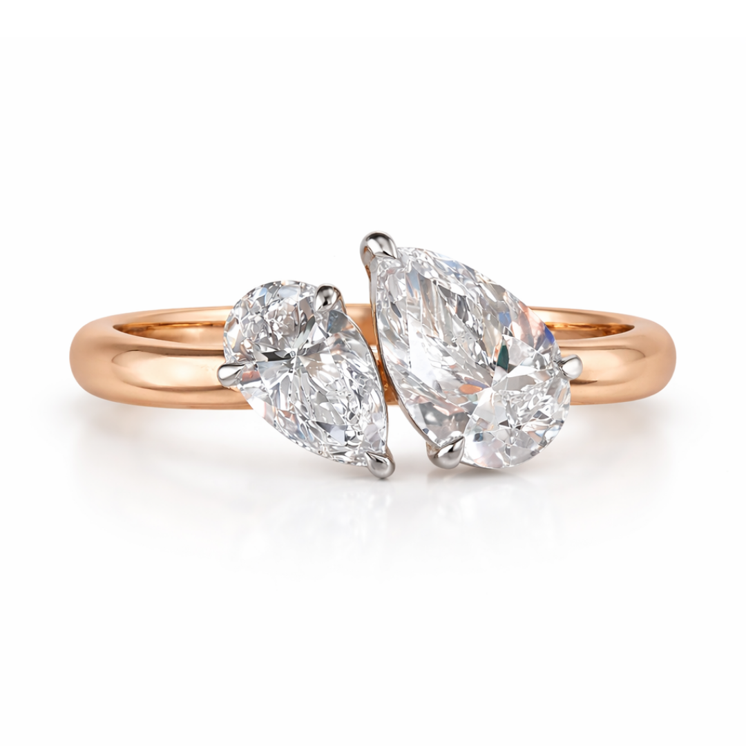 Lorel Toi et Moi Diamond Ring By Diamondiary Lorel Toi et Moi Diamond Ring By Diamondiary