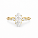 Lorraine Marquise Solitaire Diamond Ring By Diamondiary