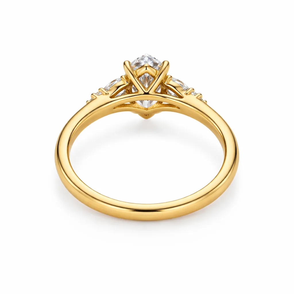 Lorraine Marquise Solitaire Diamond Ring By Diamondiary