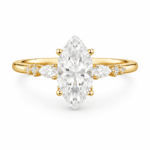 Lorraine Marquise Solitaire Diamond Ring By Diamondiary