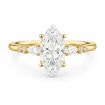 Lorraine Marquise Solitaire Diamond Ring By Diamondiary