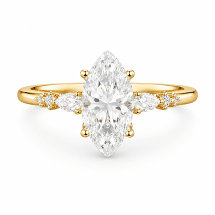 Lorraine Marquise Solitaire Diamond Ring By Diamondiary