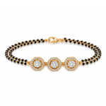 Adalie Solitaire Mangalsutra Bracelet By Diamondiary