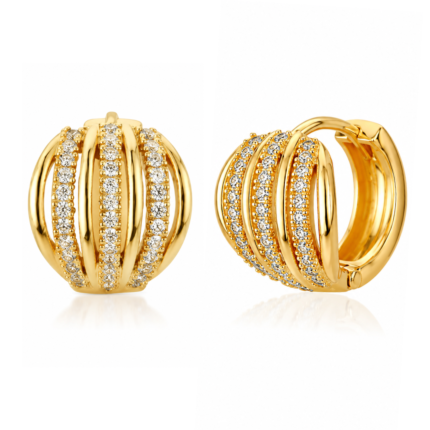 Evianna Diamond Hoop Earrings By Diamondiary