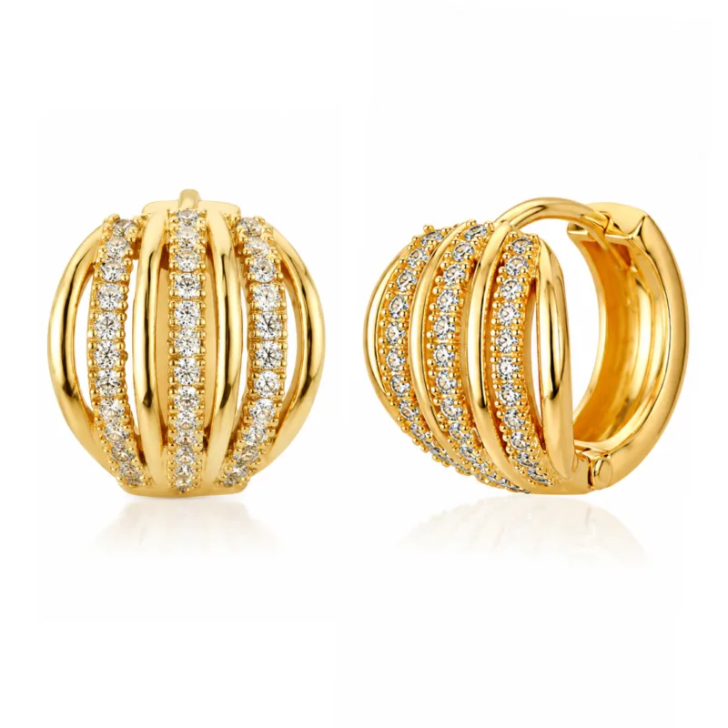Evianna Diamond Hoop Earrings By Diamondiary