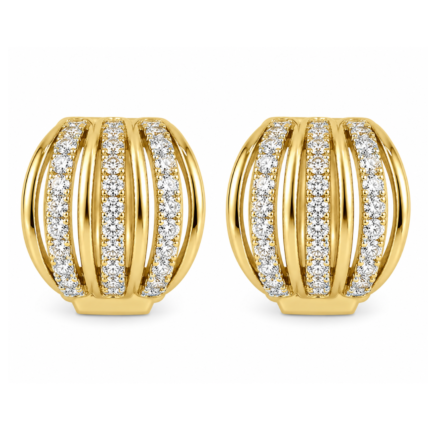Evianna Diamond Hoop Earrings By Diamondiary