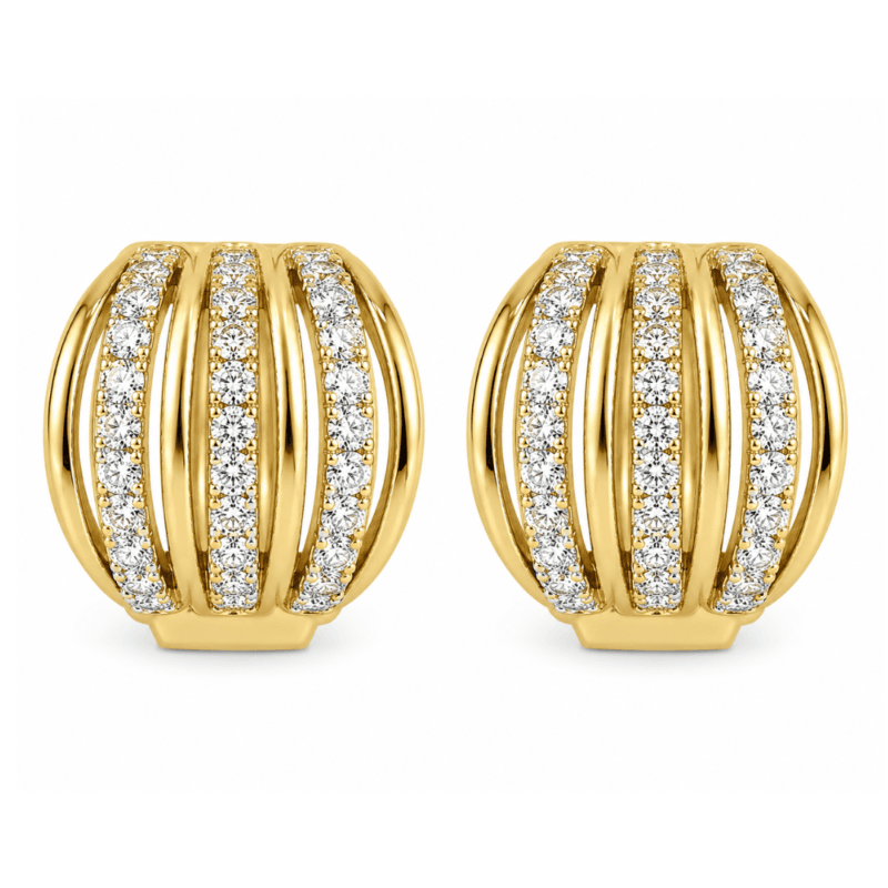 Evianna Diamond Hoop Earrings By Diamondiary