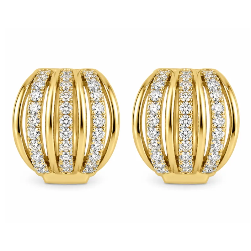 Evianna Diamond Hoop Earrings By Diamondiary