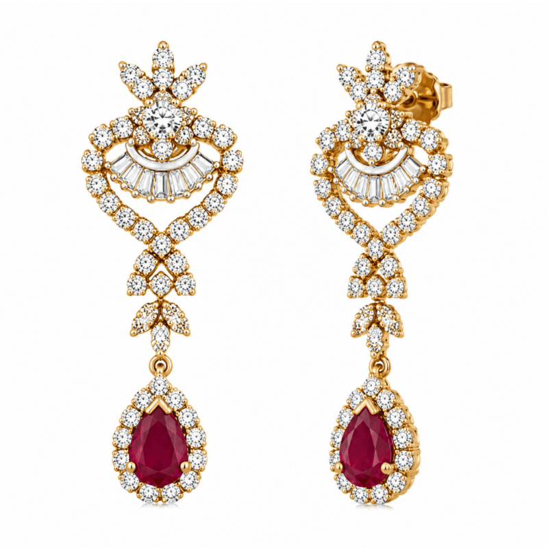 Kasandra Diamond Drop Earrings By Diamondiary