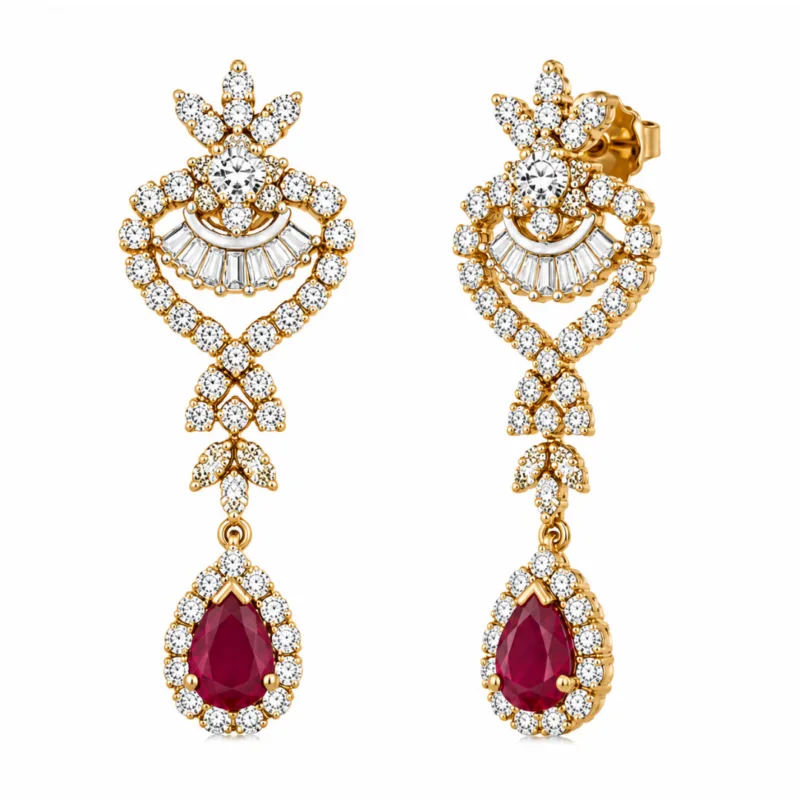 Kasandra Diamond Drop Earrings By Diamondiary