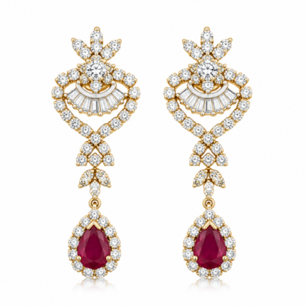 Kasandra Diamond Drop Earrings By Diamondiary