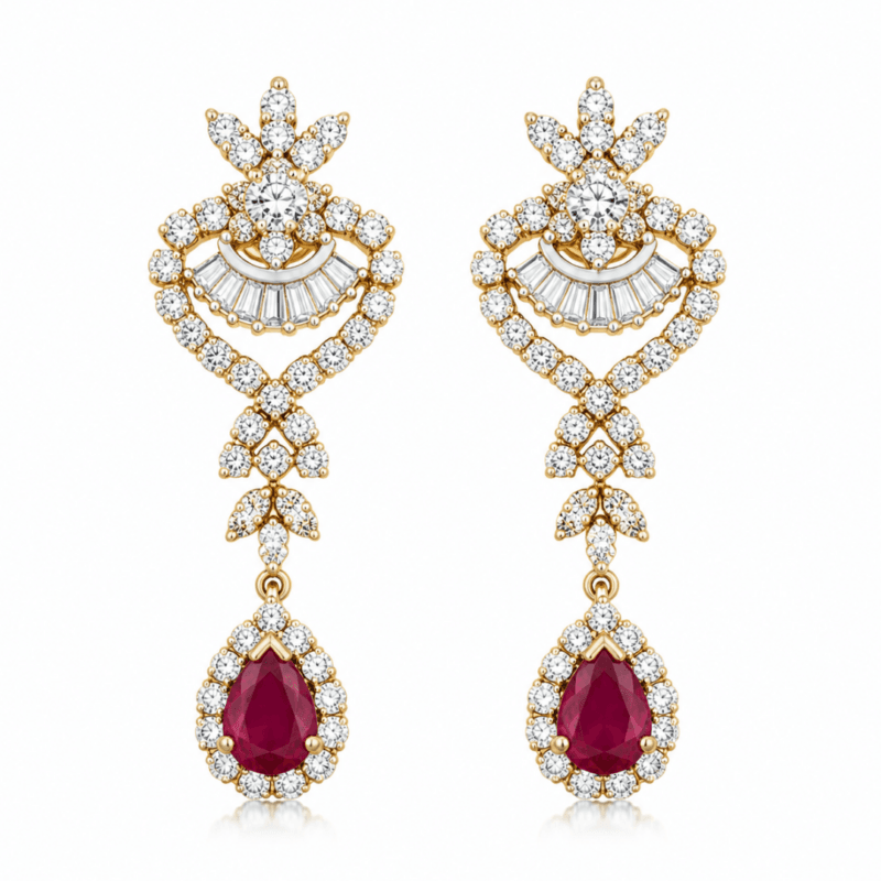 Kasandra Diamond Drop Earrings By Diamondiary