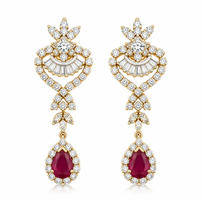 Kasandra Diamond Drop Earrings By Diamondiary