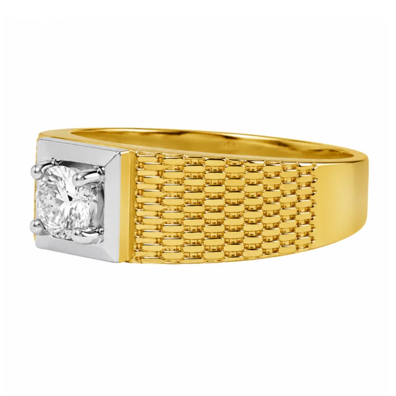 Sebastian Solitaire Diamond Ring for Men By Diamondiary