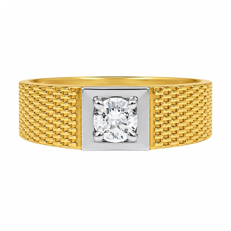 Sebastian Solitaire Diamond Ring for Men By Diamondiary