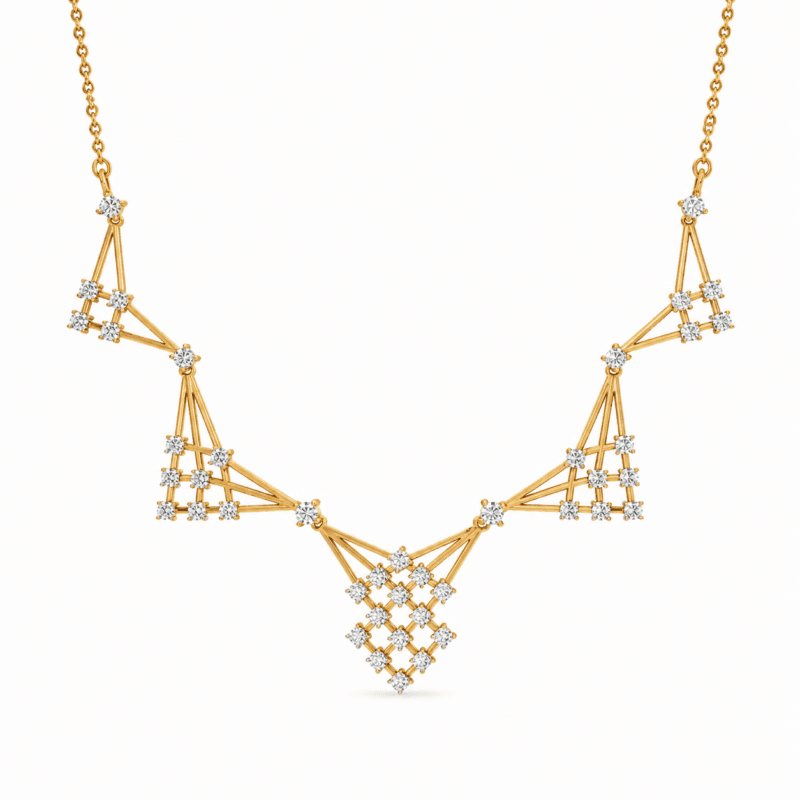 Brittany Diamond Necklace By Diamondiary
