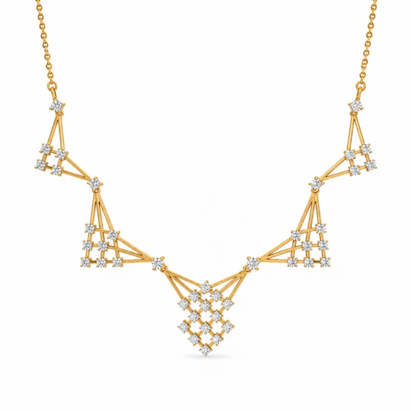 Brittany Diamond Necklace By Diamondiary