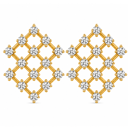 Brittany Diamond Stud Earrings By Diamondiary