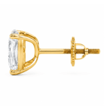Caylin Trilliant Cut Solitaire Earrings By Diamondiary