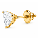Caylin Trilliant Cut Solitaire Earrings By Diamondiary
