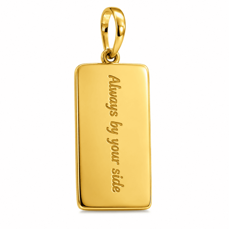 Custom Finger Print Gold Pendant By Diamondiary