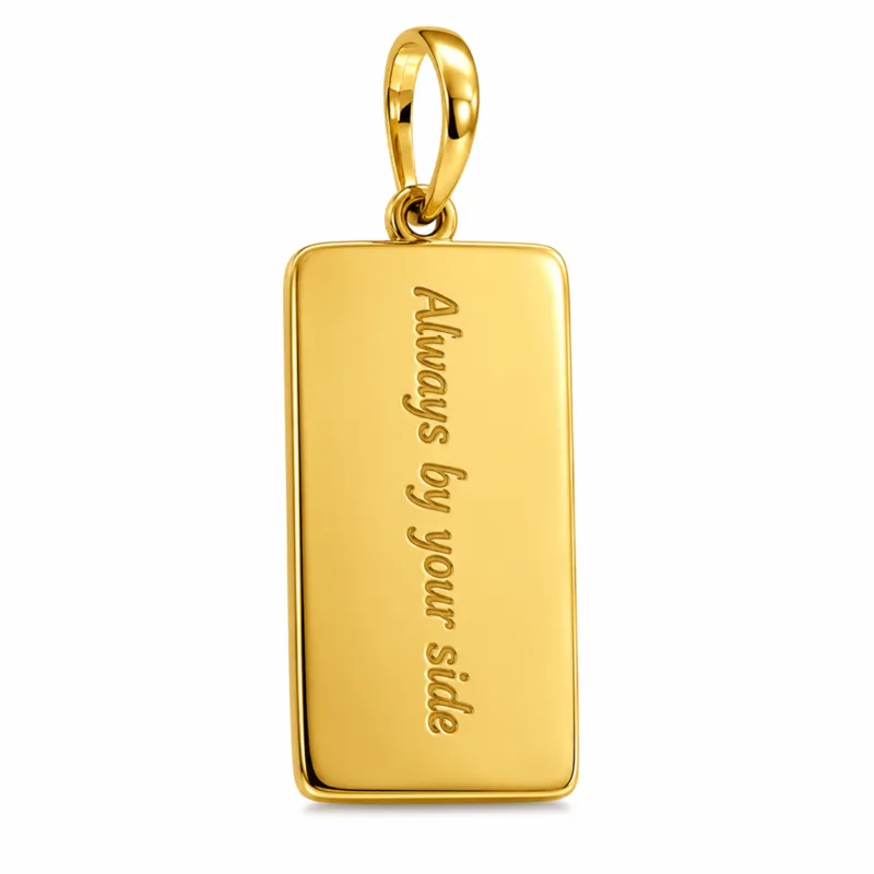 Custom Finger Print Gold Pendant By Diamondiary