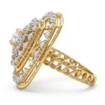 Aubry Solitaire Cocktail Diamond Ring By Diamondiary