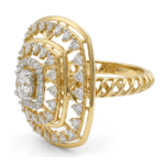 Aubry Solitaire Cocktail Diamond Ring By Diamondiary