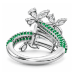 Elise Emerald Solitaire Diamond Ring By Diamondiary