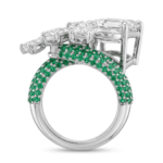 Elise Emerald Solitaire Diamond Ring By Diamondiary