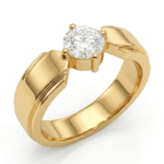 Luke Solitaire Diamond Ring for Men By Diamondiary