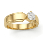 Luke Solitaire Diamond Ring for Men By Diamondiary