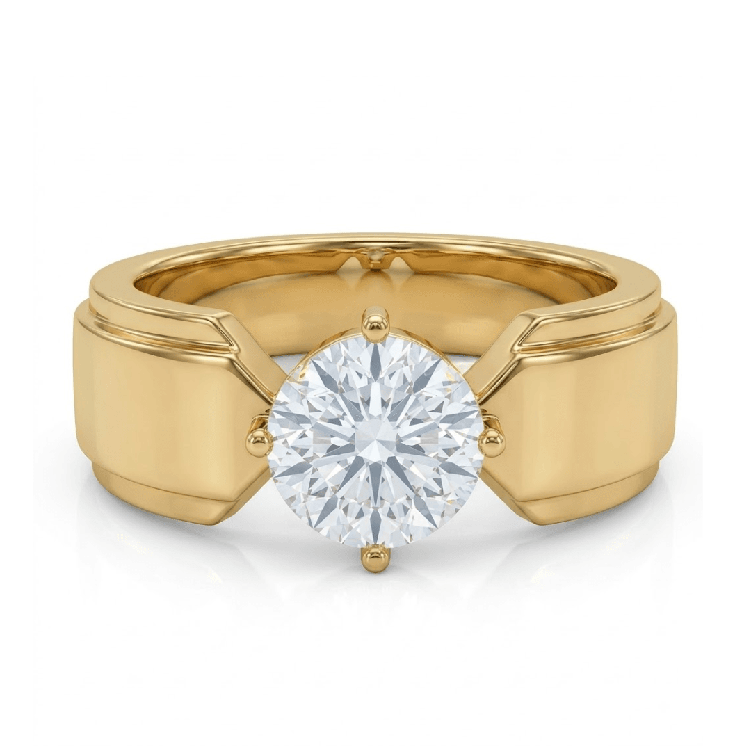 Luke Solitaire Diamond Ring for Men