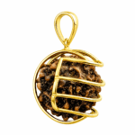 Rudraksh Gold Pendant By Diamondiary