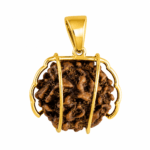 Rudraksh Gold Pendant By Diamondiary