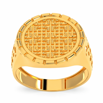Asher Gold Ring For Men By Diamondiary